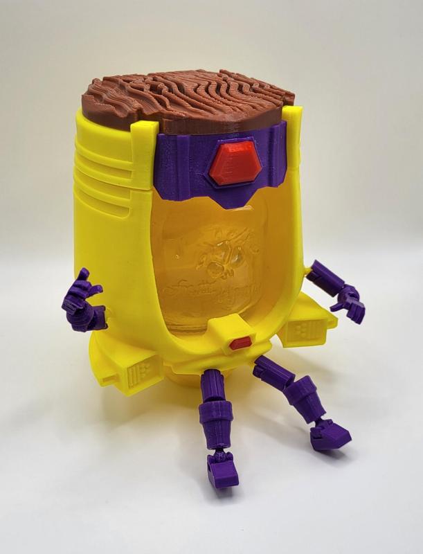M.O.D.O.K. mini mason jar lid