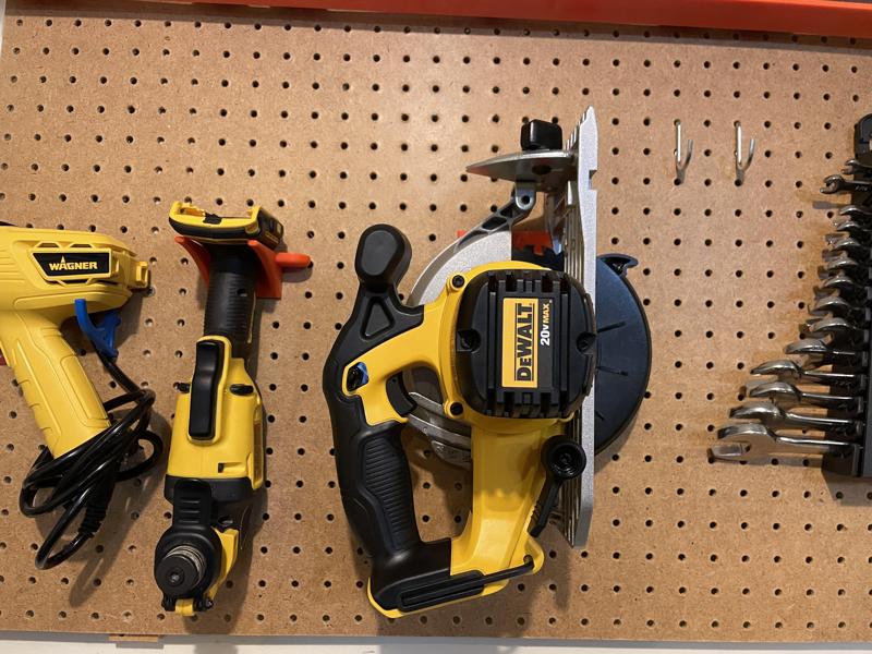 Pegboard Mount Circular Saw