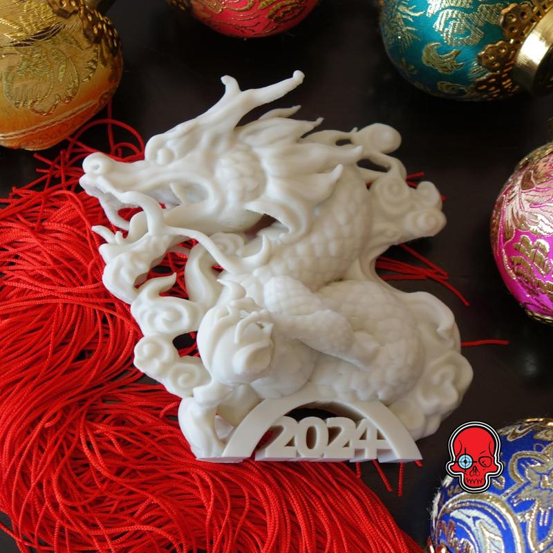Year Of The Dragon 2024 3D Print-In-Place STL Model