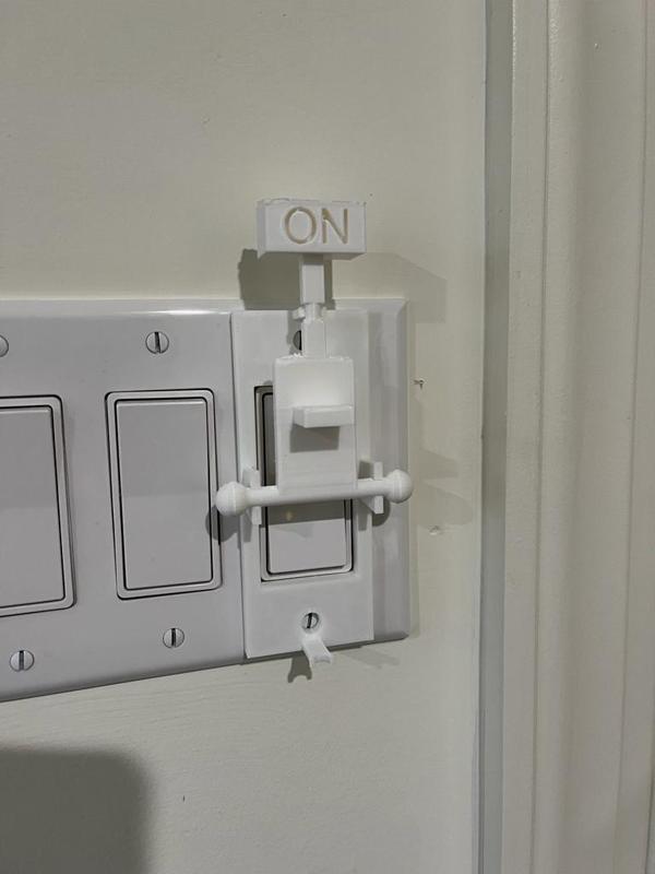 Frankenstein style lever switch for bedroom