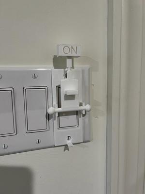 Frankenstein style lever switch for bedroom
