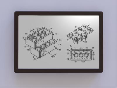 LEGO Brick Patent Art