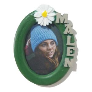 Photo frame MALEN oval 30x40 with daisy