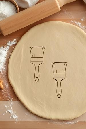 Artist Brush Cookie Cutter, Biscuit Cutter