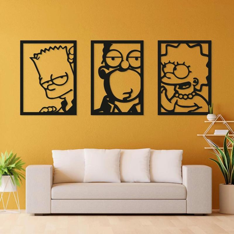 The Simpsons, Bart, Homer, Lisa - wall art