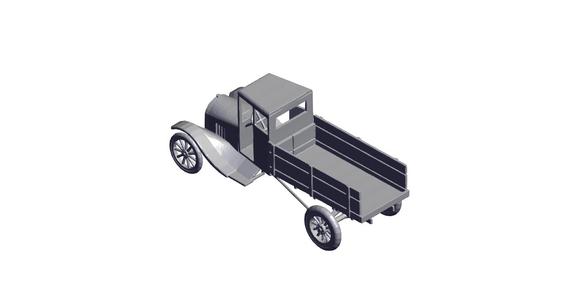 1/87 Scale Ford Model T Open Truck.stl