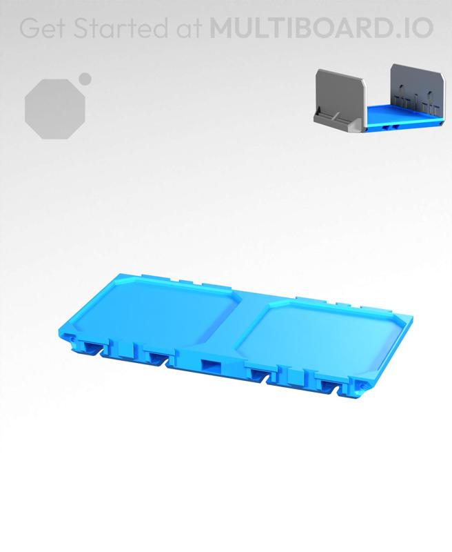 2x1-Deep - Internal Grid - Multibin Drawer Base
