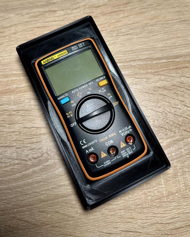 Gridfinity holder for Aneng AN8008 multimeter