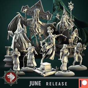 'The Cult' June 2021 release 10 STL's miniatures pre-supported