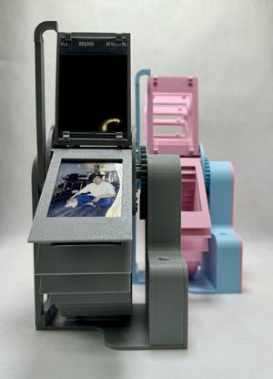 Rotating Flip Clock-Style Photo Frame (for Fuji Mini Film) V1