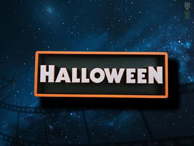 Halloween Cinema Film Room Sign Box