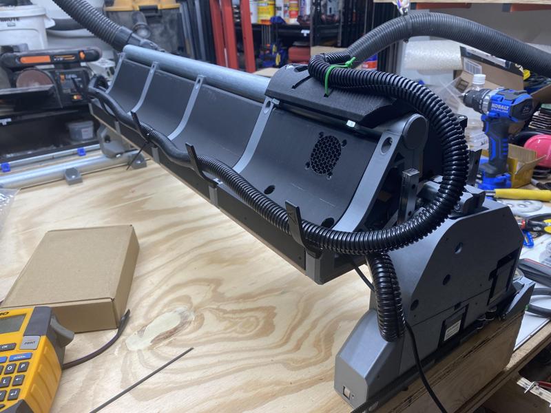 [unofficial] LowRider v4 DIY CNC, gantry back covers, hinged for opening, and can pop out and back in, plus "tie downs" for them, and an in-gantry Jackpot mount