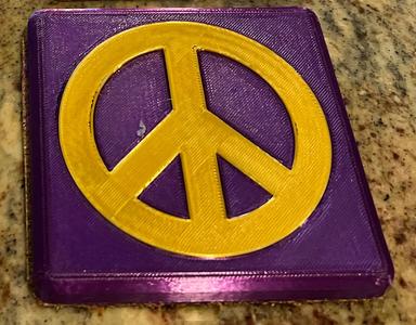 Peace Sign Coaster