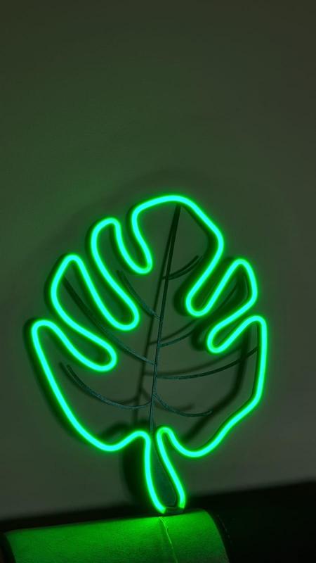 Neon Palm leaf