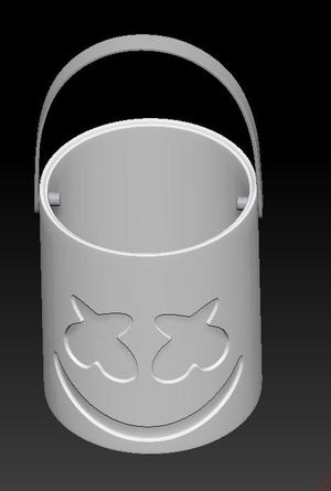DJ Marshmello Halloween Candy Bucket