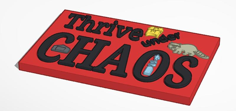 HLC - Thrive Under Chaos Wall Decor