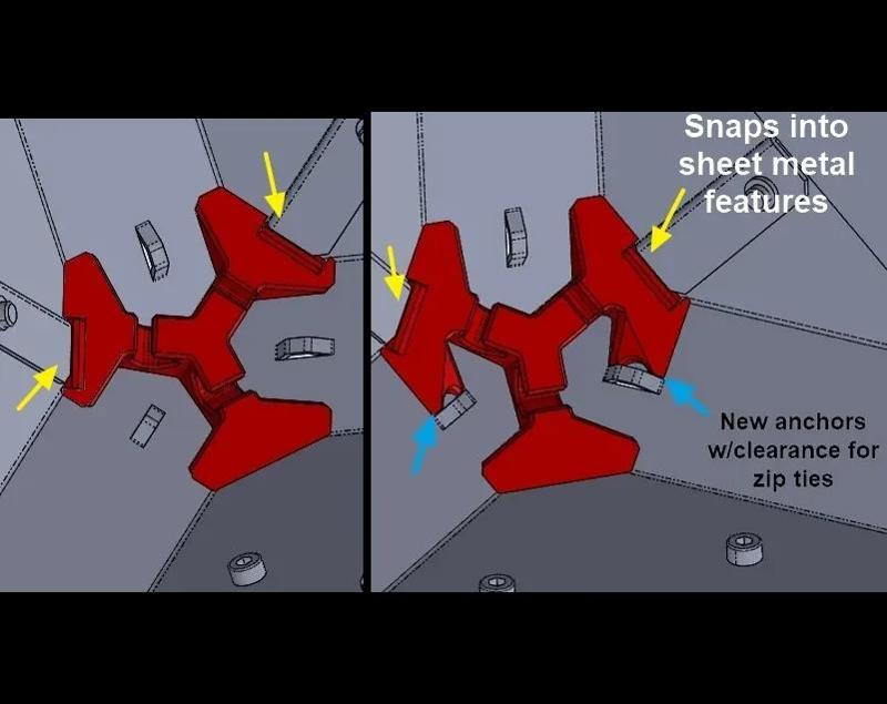 #0184 Original Prusa MINI Enclosure (OPME) - Corner Caps (from the Inside)