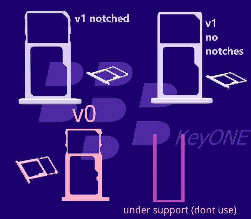 BlackBerry KeyONE SIM tray
