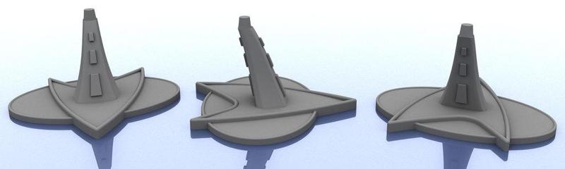 Micro Machines - Star Trek Stands - Federation