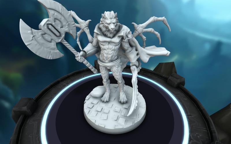 Werewolf RPG figure-made in TitanCraft