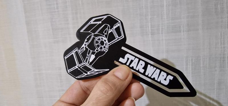 Tie Fighter Darth Vader StarWars bookmark starwars
