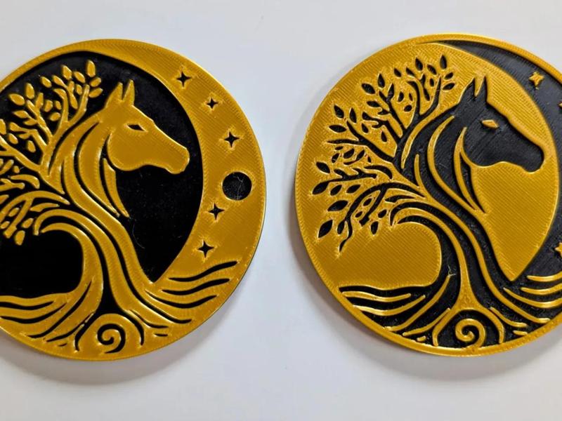 Coaster "Horse under the Moon" #5   