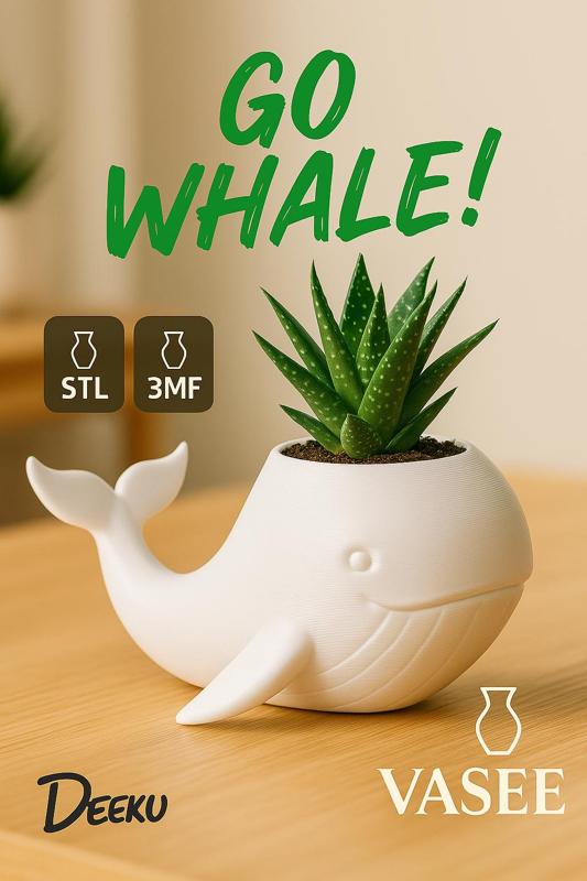Mini Whale Planter – Perfect for Succulents