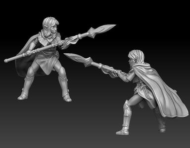 female elf spearmaiden