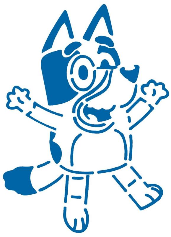 Bluey stencil