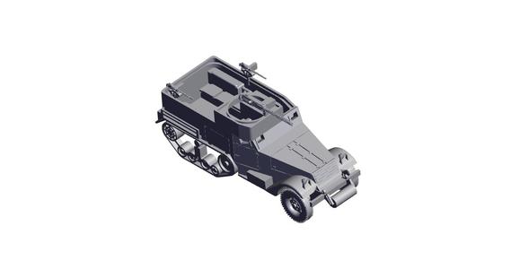 1/87 Scale M9A1 Half Track.stl