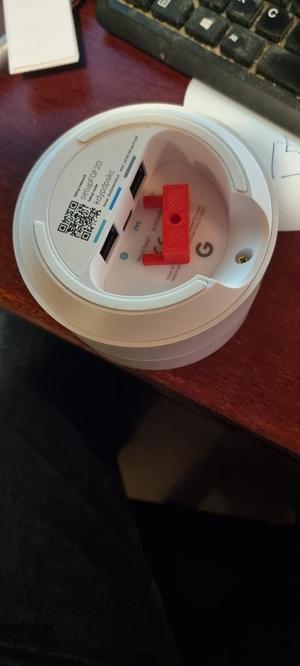 Hook for hanging a Google Mesh on the wall