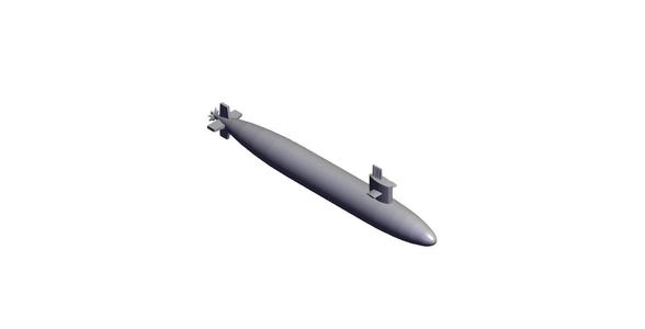 1/2400 Scale USS Sturgeon Class Submarine SSN-637.stl