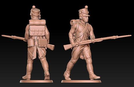 napoleonic french fusilier with shako