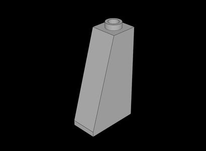 Lego Compatible (4460a.dat) Slope Brick 75  2 x  1 x  3 with Open Stud