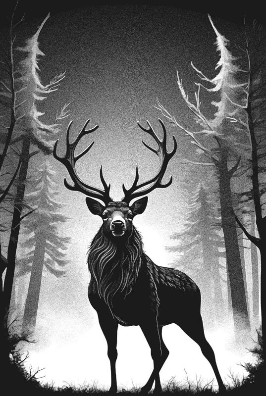 Deer in Forest - Hueforge Animal 3D Wall Art