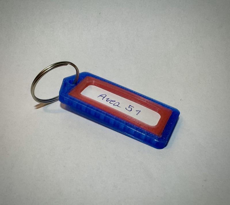 classroom key tag/label