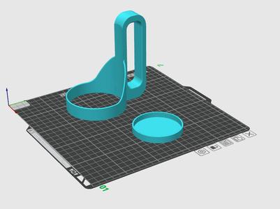 Nutrition drink cup holder
