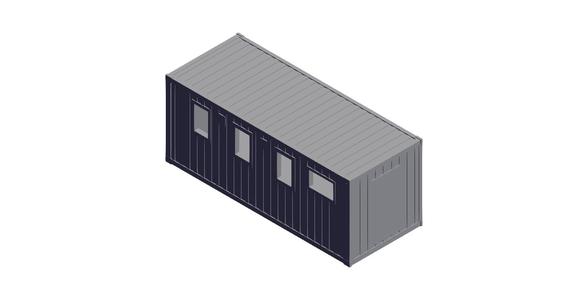 1/87 Scale 20 foot Container.stl