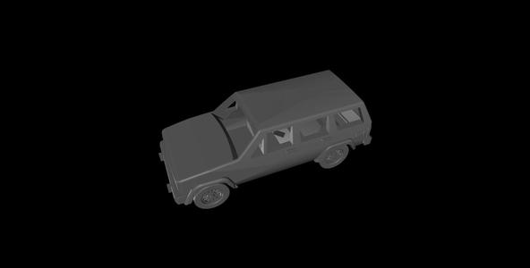 1/87 Scale Jeep Cherokee XJ 1999.stl