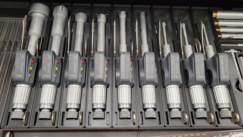 Shars 3-Point Internal Micrometer Set Gridfinity