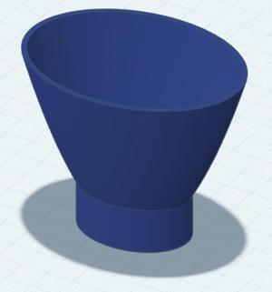 Oval funnel for Simple Human ST1023 soap dispenser