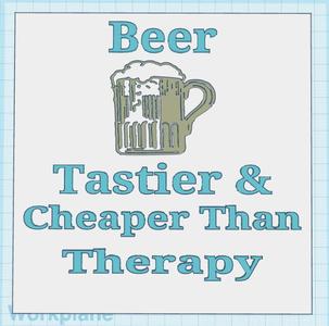Beer & Therapy Sign