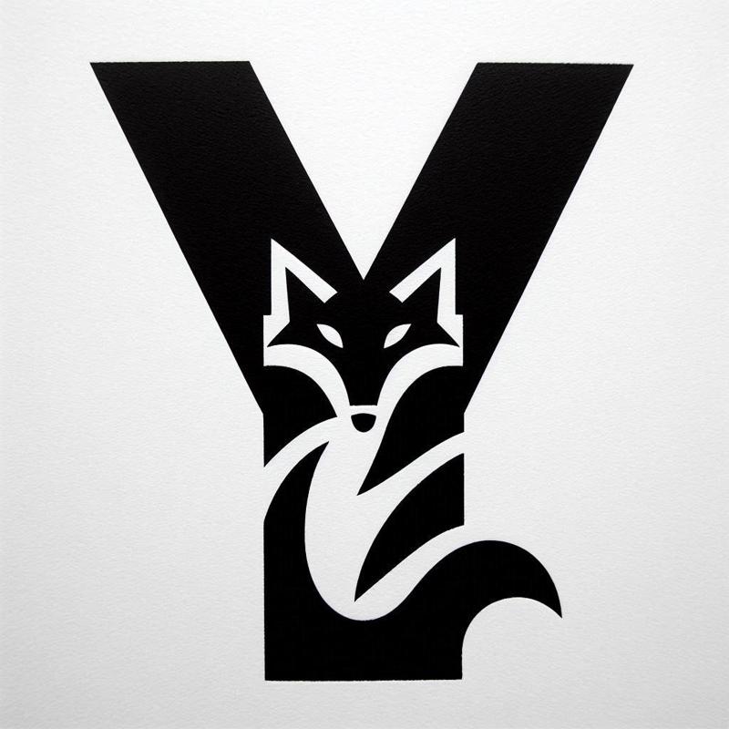 Fox alphabet: Letter Y (version 4)