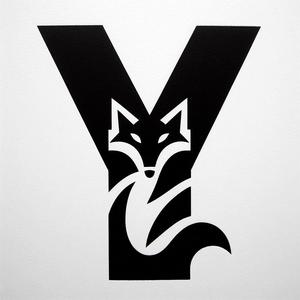 Fox alphabet: Letter Y (version 4)