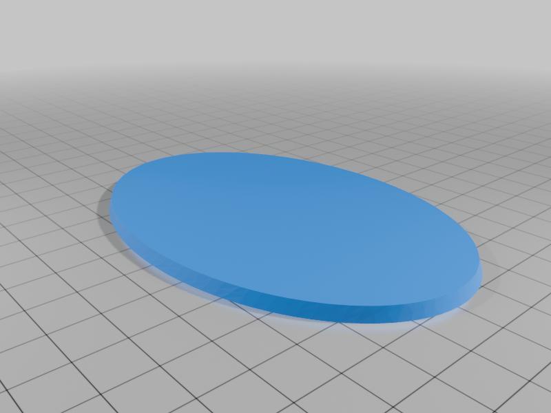  WARGAME OVAL BASE 105 X 70 mm