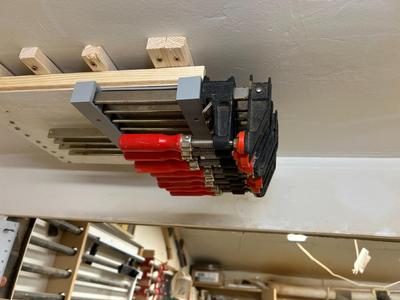 Bessey F-style clamp holder - ceiling mount