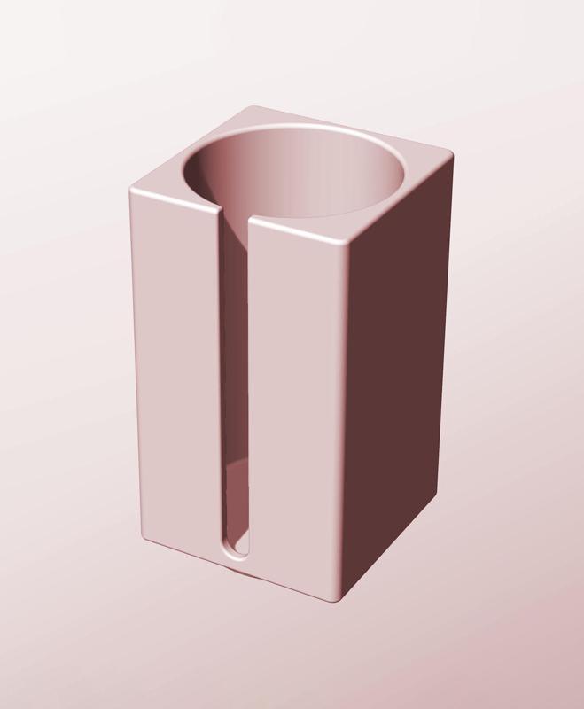 CS68-130-S Modular stacking slotted container for home decor