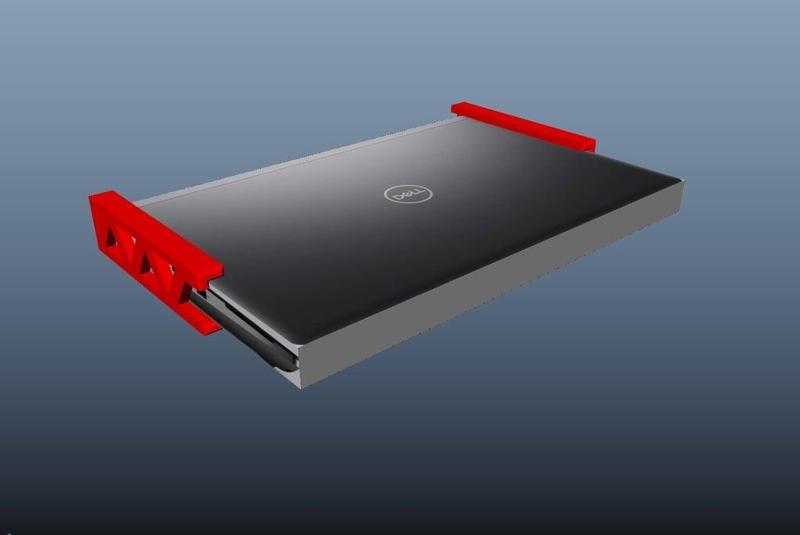 Under desk laptop mount