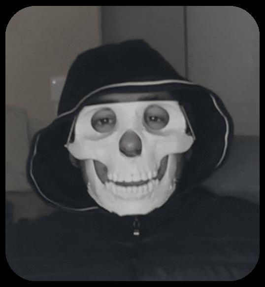 Skull mask - Skull mask for Halloween or other ...