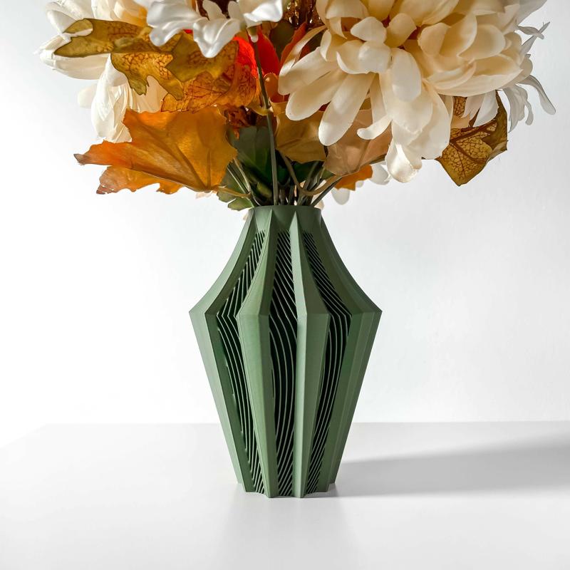 The Walo Vase, Modern and Unique Home Decor for Dried and Preserved Flower Arrangement  | STL File